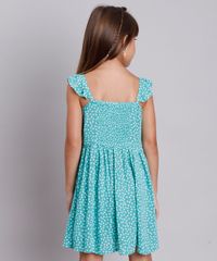 Vestido-Infantil-Estampado-Floral-com-Botoes-e-Babado-Alca-Fina-Verde-Claro-9695672-Verde_Claro_2