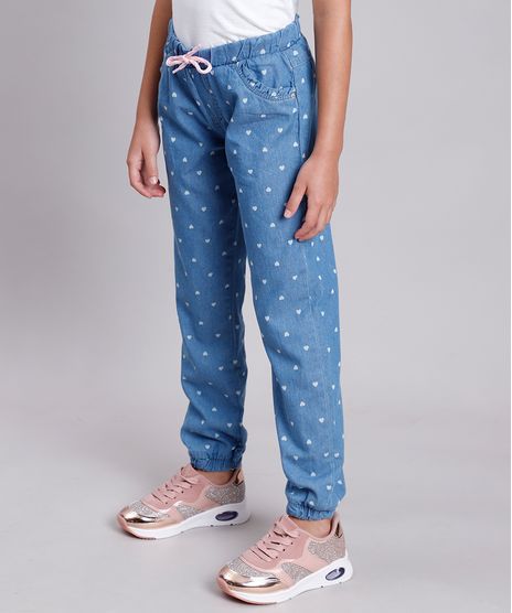 Calca-Jeans-Infantil-Jogger-Estampada-de-Coracao-com-Cordao-e-Babado-Azul-Medio-9892824-Azul_Medio_1