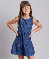 Vestido-Jeans-Infantil-Estampado-de-Estrelas-Sem-Manga-Azul-Escuro-9749453-Azul_Escuro_1