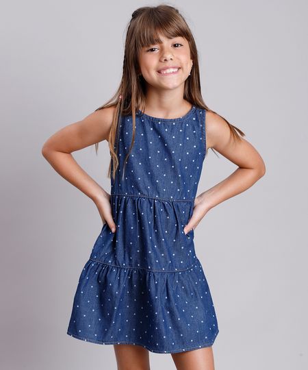 Vestido-Jeans-Infantil-Estampado-de-Estrelas-Sem-Manga-Azul-Escuro-9749453-Azul_Escuro_1