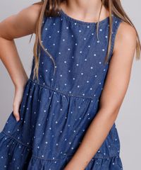 Vestido-Jeans-Infantil-Estampado-de-Estrelas-Sem-Manga-Azul-Escuro-9749453-Azul_Escuro_4