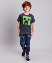 Camiseta-Infantil-Minecraft-Creeper-Manga-Curta-Cinza-Mescla-Escuro-9848352-Cinza_Mescla_Escuro_3