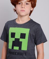 Camiseta-Infantil-Minecraft-Creeper-Manga-Curta-Cinza-Mescla-Escuro-9848352-Cinza_Mescla_Escuro_4