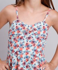 Vestido-Infantil-Estampado-de-Borboletas-com-Laco-Alca-Fina-Verde-Claro-9805641-Verde_Claro_4