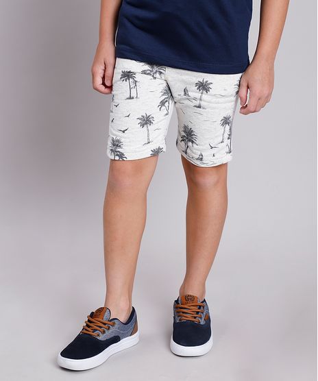 Bermuda-Infantil-Estampada-de-Coqueiros-em-Moletom-Bege-Claro-9860494-Bege_Claro_1