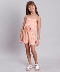 Macaquinho-Infantil-Estampado-Floral-com-Transpasse-Alca-Fina-Laranja-9805637-Laranja_3