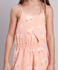 Macaquinho-Infantil-Estampado-Floral-com-Transpasse-Alca-Fina-Laranja-9805637-Laranja_4