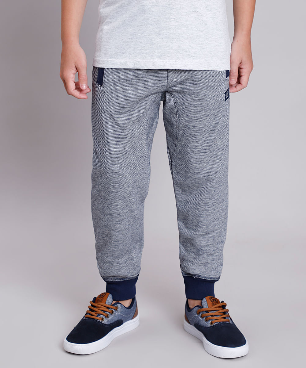 calça jogger listrada masculina