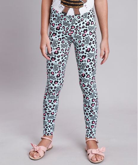 Calca-Legging-Infantil-LOL-Surprise-Estampada-Animal-Print-Onca-Verde-Agua-9827985-Verde_Agua_1