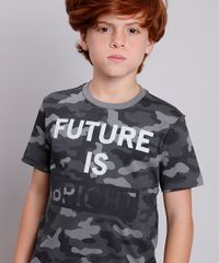 Camiseta-Infantil-Estampada-Camuflada--The-Future-is-Bright--Manga-Curta-Chumbo-9838012-Chumbo_4