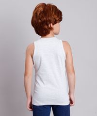 Regata-Infantil-com-Bolso-Estampado-de-Folhagens--Cinza-Mescla-Claro-9758984-Cinza_Mescla_Claro_2