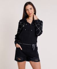 Jardineira-de-Sarja-Feminina-Destroyed-com-Barra-Desfiada-e-Cadarco-Preta-9885751-Preto_1