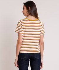 Blusa-Feminina-Listrada-com-no-Manga-Curta-Decote-Redondo--Off-White-9465639-Off_White_2