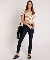 Blusa-Feminina-Listrada-com-no-Manga-Curta-Decote-Redondo--Off-White-9465639-Off_White_3