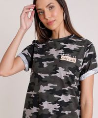 Blusa-Feminina-Estampada-Camuflada-Manga-Curta-Decote-Redondo--Verde-Militar-9886201-Verde_Militar_4
