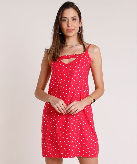 Vestido-Feminino-Curto-Estampado-de-Poa-com-Abertura-Alca-Fina-Rosa-Escuro-9801953-Rosa_Escuro_1