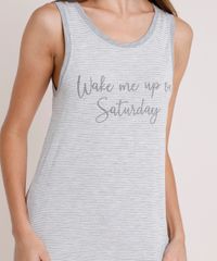 Pijama-Regata-Feminino-Listrado--Saturday---Cinza-Mescla-9865624-Cinza_Mescla_3