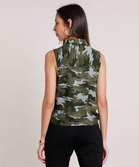 Camisa-Feminina-Estampado-Camuflado-com-Bolso-e-No-Sem-Manga-Verde-Militar-9807033-Verde_Militar_2