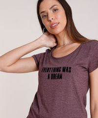 Blusa-Feminina--Everything-was-a-dream--Manga-Curta-Decote-Redondo--Vinho-9892096-Vinho_4