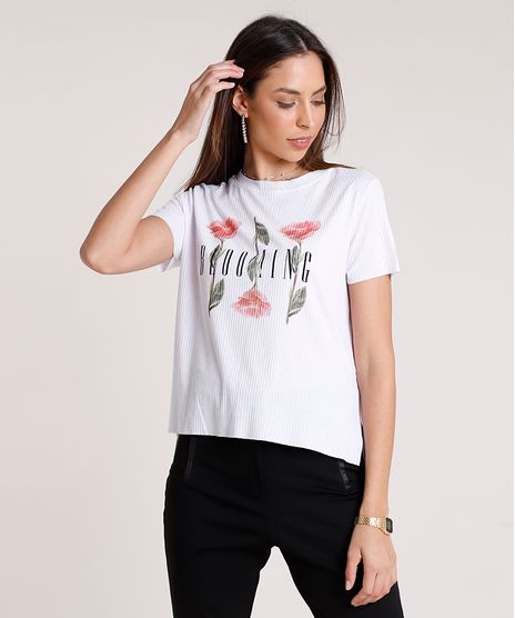 Blusa-Feminina--Blooming--Canelada-Manga-Curta-Decote-Redondo--Branca-9876265-Branco_1