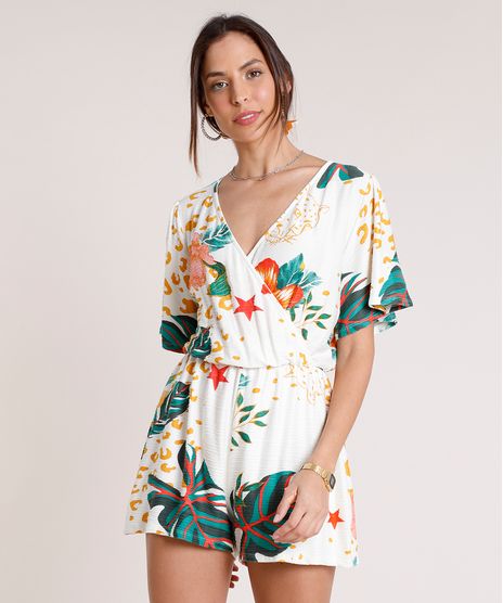 Macaquinho-Feminino-Estampado-Floral-Transpassado-Manga-Curta--Off-White-9894648-Off_White_1