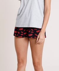 Pijama-Feminino-Stranger-Things-Manga-Curta-Cinza-9638678-Cinza_4