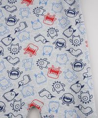 Macaquinho-Infantil-Estampado-de-Monstrinhos-Manga-Curta-Cinza-Escuro-9858175-Cinza_Escuro_5