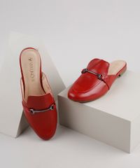Mule-Feminino-Via-Uno-Bico-Redondo-com-Fivela-Vermelho-9907594-Vermelho_1