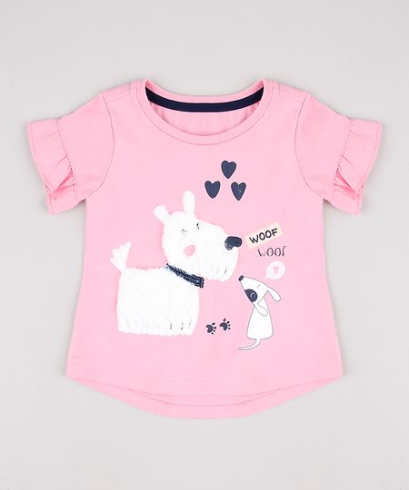 Blusa-Infantil-Cachorrinho-com-Pelucia-e-Paete-Manga-Curta-Rosa-9827886-Rosa_1