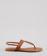 Rasteirinha-Feminina-Oneself-Bico-Redondo-com-Fivela-Caramelo-9822456-Caramelo_2