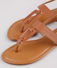 Rasteirinha-Feminina-Oneself-Bico-Redondo-com-Fivela-Caramelo-9822456-Caramelo_5