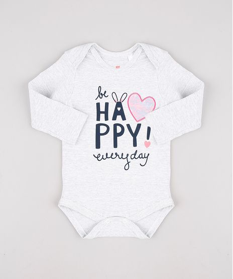 Body-Infantil--Be-Happy-Everyday---Manga-Longa-Cinza-Mescla-Claro-9891691-Cinza_Mescla_Claro_1