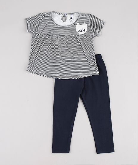Conjunto-Infantil-de-Blusa-Listrada-Manga-Curta-Off-White---Calca-Legging-Azul-Marinho-9858154-Azul_Marinho_1