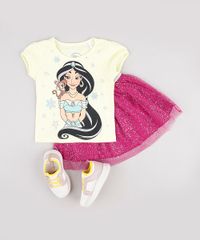 Blusa-Infantil-Jasmine-Aladdin-com-Glitter-Manga-Curta-Amarela-9860367-Amarelo_3