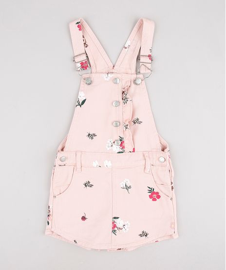 Jardineira-de-Sarja-Infantil-Estampada-Floral--Rose-9892634-Rose_1