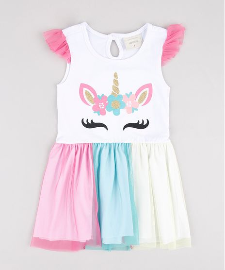 Vestido-Infantil-Unicornio-com-Tule-Sem-Manga-Branco-9877335-Branco_1