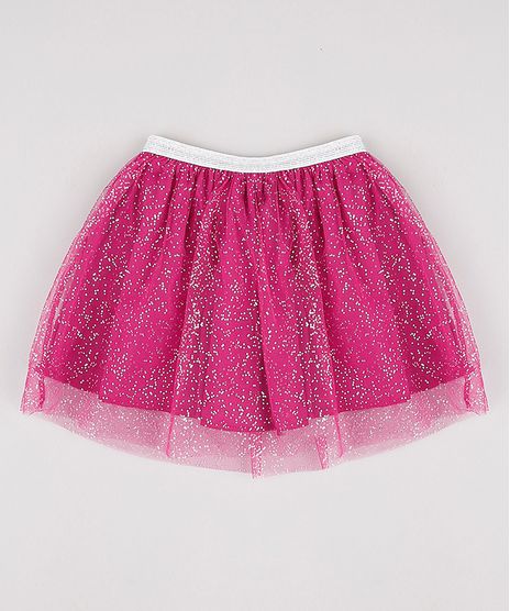 Saia-Infantil-Carnaval-em-Tule-com-Brilho-e-Lurex-Rosa-Escuro-9873567-Rosa_Escuro_1