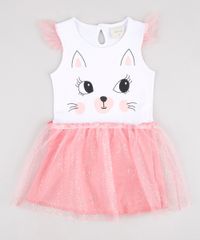 Vestido-Infantil-Gatinho-com-Tule-e-Babado-Sem-Manga-Branco-9877334-Branco_1