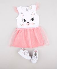 Vestido-Infantil-Gatinho-com-Tule-e-Babado-Sem-Manga-Branco-9877334-Branco_3