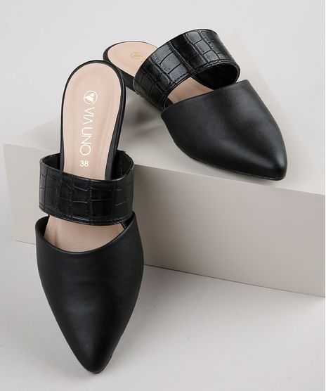 Mule-Feminino-Via-Uno-Bico-Fino-Croco-Preto-9919576-Preto_1