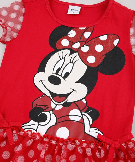 minnie vestido vermelho