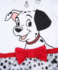 Vestido-Infantil-Carnaval-101-Dalmatas-com-Tule-Estampado-de-Poa-Manga-Curta--Branco-9877336-Branco_5