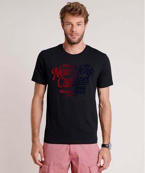 Camiseta-Masculina-Comfort--New-York--Manga-Curta-Gola-Careca-Preta-9771646-Preto_1