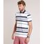 Polo-Masculina-Comfort-Fit-em-Piquet-Listrada-Manga-Curta-Branco-9864555-Branco_1