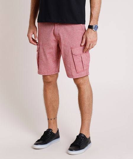 Bermuda-Masculina-Cargo-Estampada-Zigue-Zague-com-Cordao-Vermelha-9866410-Vermelho_1
