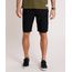 Bermuda-Masculina-Tradicional-Estampada-de-Folhagem-com-Cordao-Preta-9884230-Preto_1