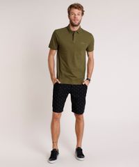Polo-Masculina-Basica-Comfort-Fit-em-Piquet-Manga-Curta-Verde-Militar-9873705-Verde_Militar_3