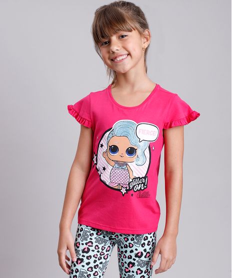 Blusa-Infantil-LOL-Surprise-com-Paete-Manga-Curta--Rosa-Escuro-9812244-Rosa_Escuro_1