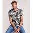 Camisa-Masculina-Tradicional-Estampada-de-Folhagem-Manga-Curta-Bege-9645917-Bege_1