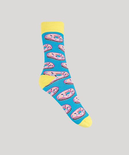 Meia-Masculina-Donuts-Cano-Alto-Azul-9900915-Azul_1 Meia-Masculina-Donuts-Cano-Alto-Azul-9900915-Azul_1
